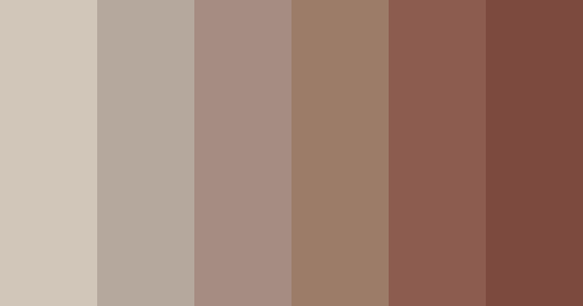 Download shades of taupe color palette PNG image (landscape)
