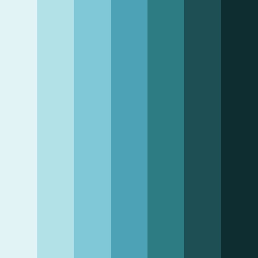 Download serene waters color palette PNG image (square)