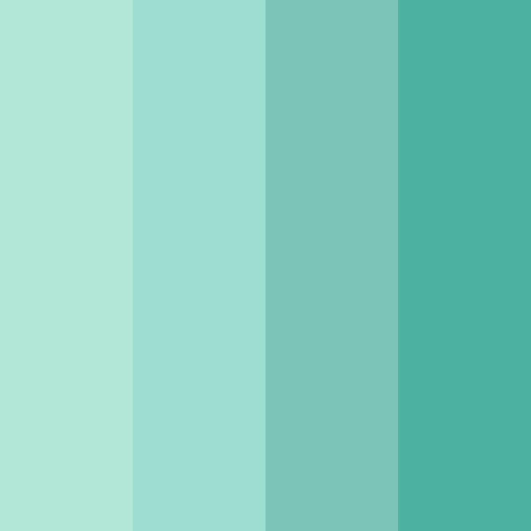 Download minty serenity color palette PNG image (square)