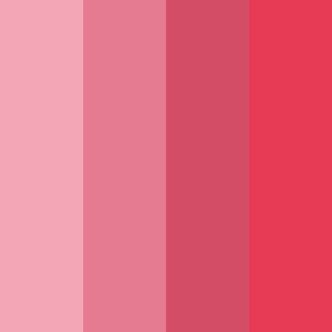 Download shades of pink color palette PNG image (square)