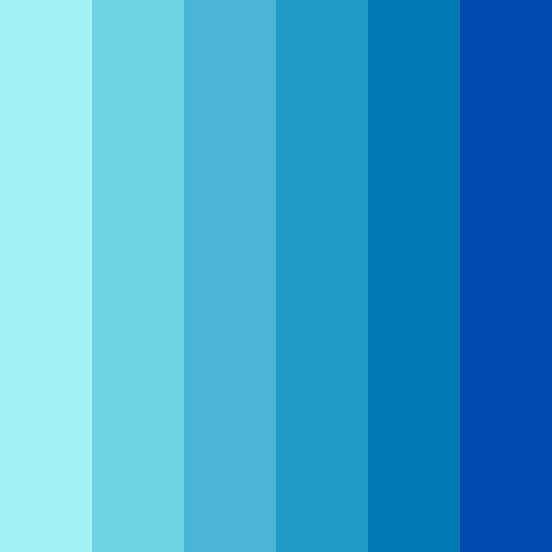 Download azure cascade color palette PNG image (square)