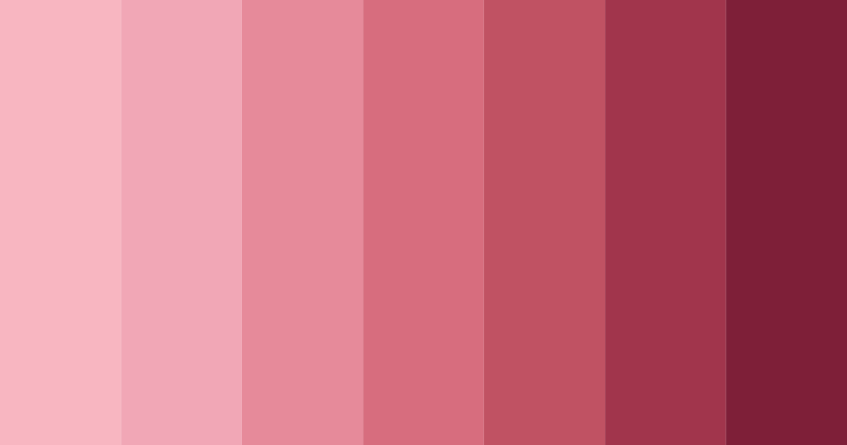 Download vivid pink color palette PNG image (landscape)