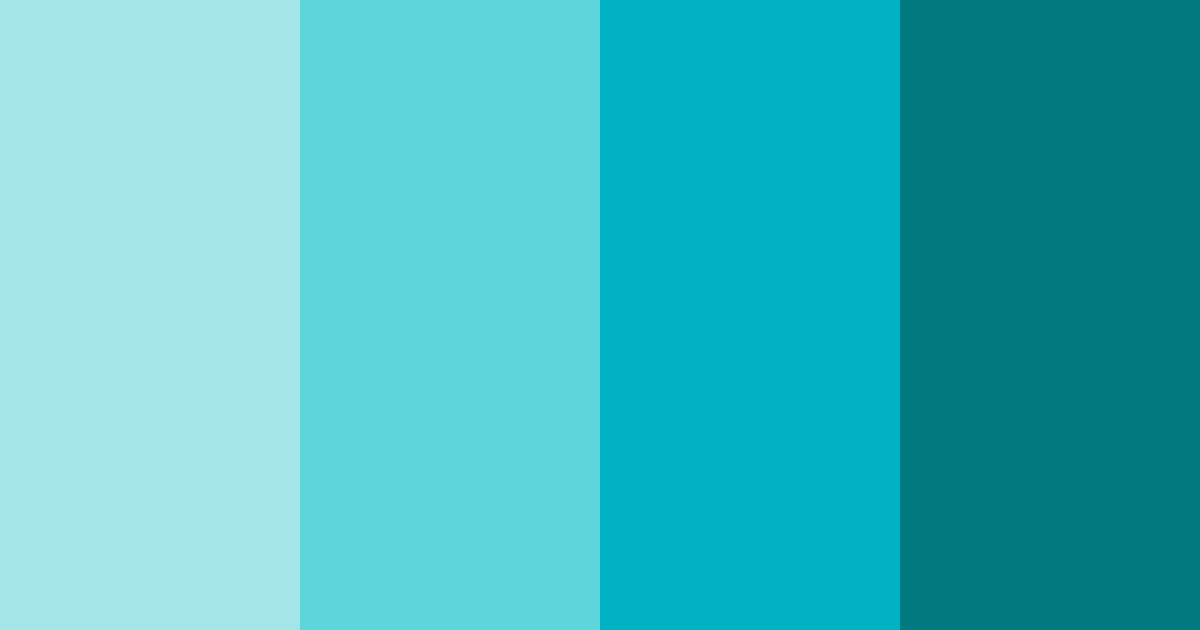 Download turquoise ocean color palette PNG image (landscape)