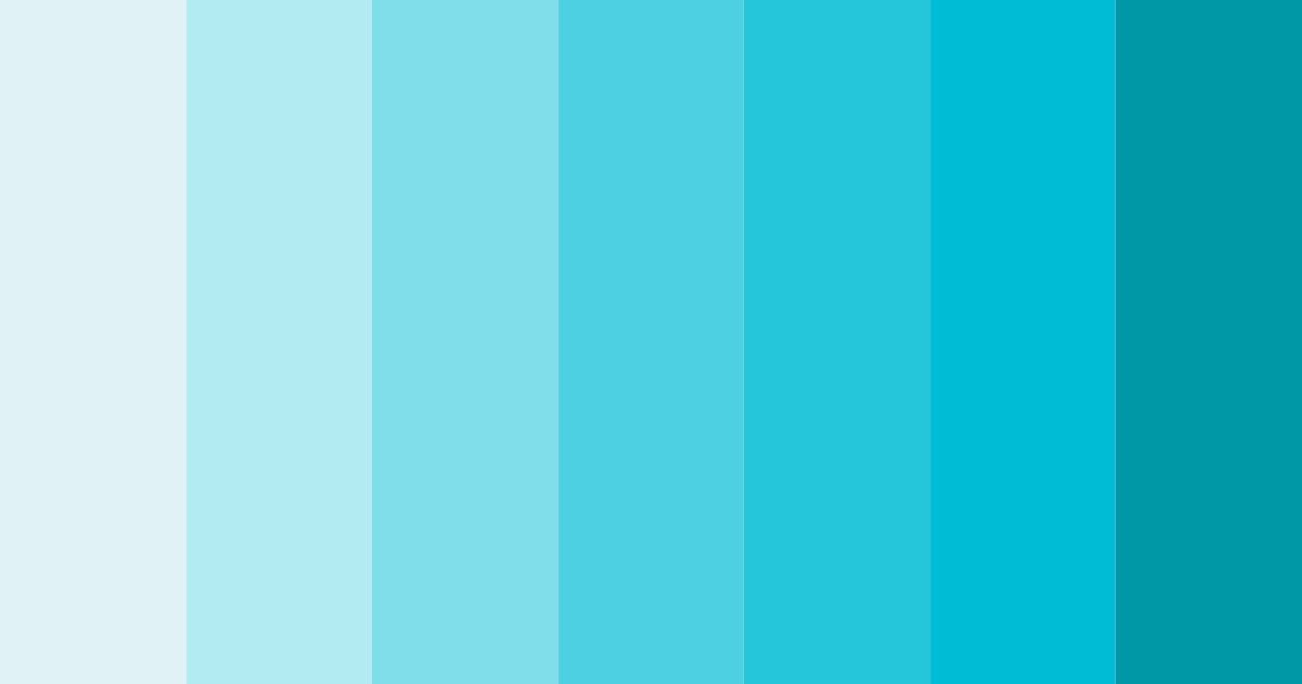 Download frosted ocean rainbow color palette PNG image (landscape)