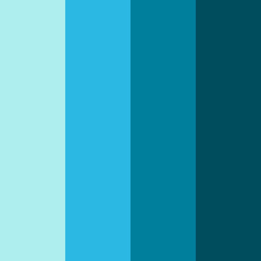 Download oceanic harmony color palette PNG image (square)