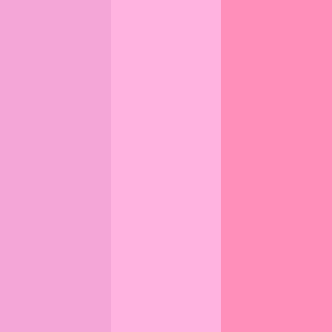 Download pink kawaii color palette PNG image (square)