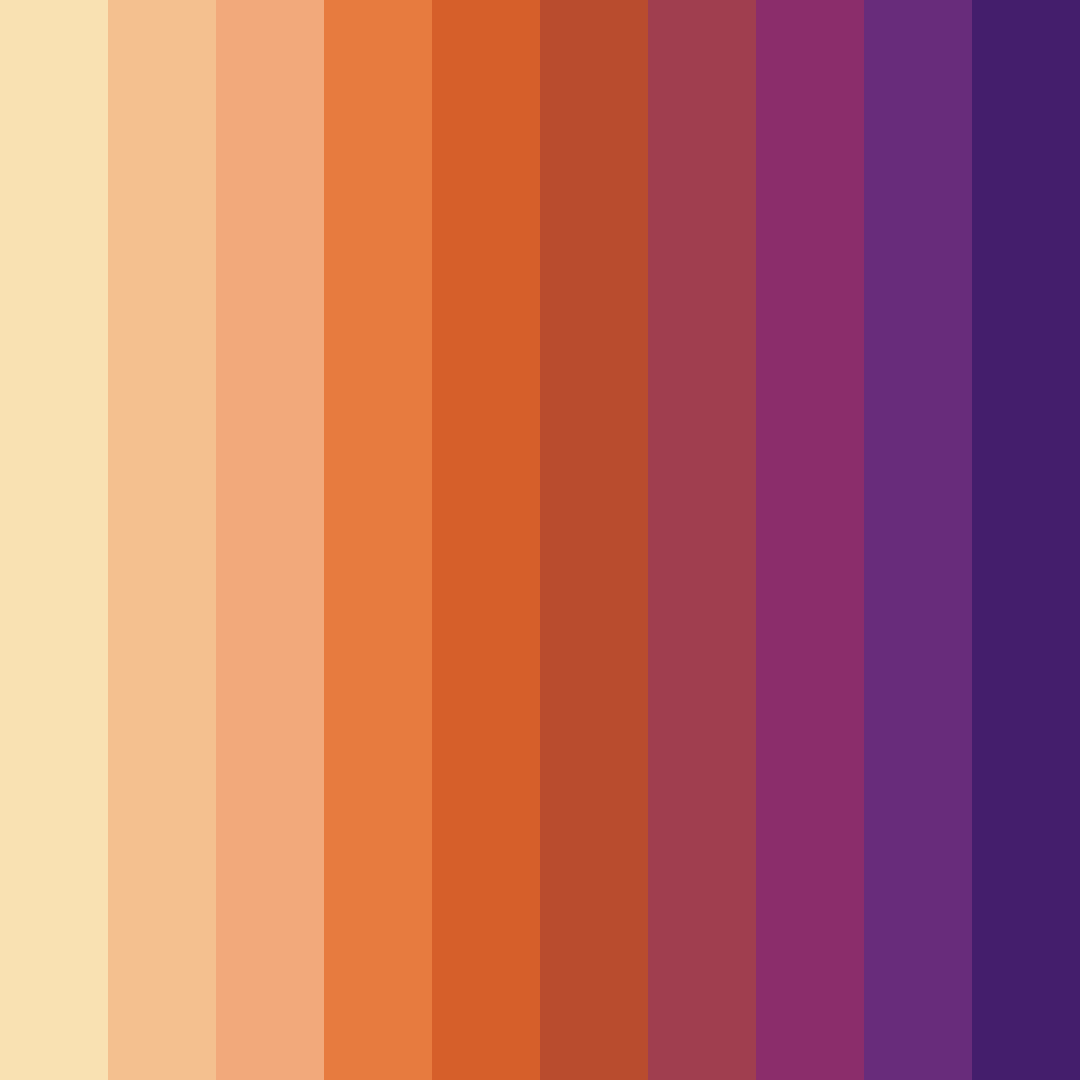 Download autumn's embrace color palette PNG image (square)