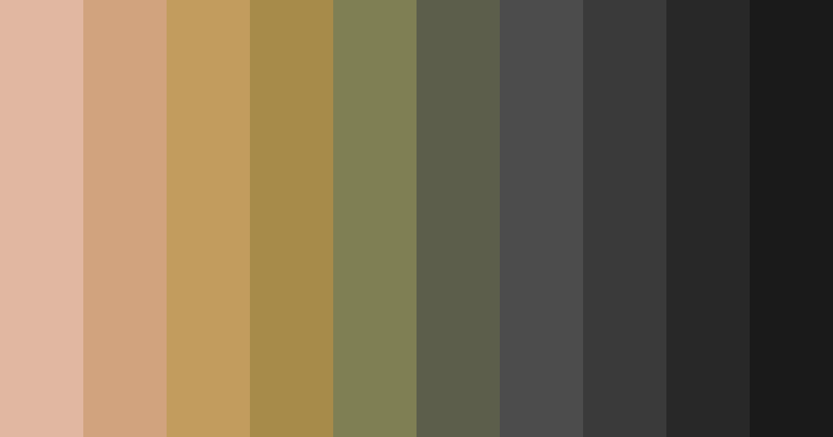 Download earthy tones of man color palette PNG image (landscape)