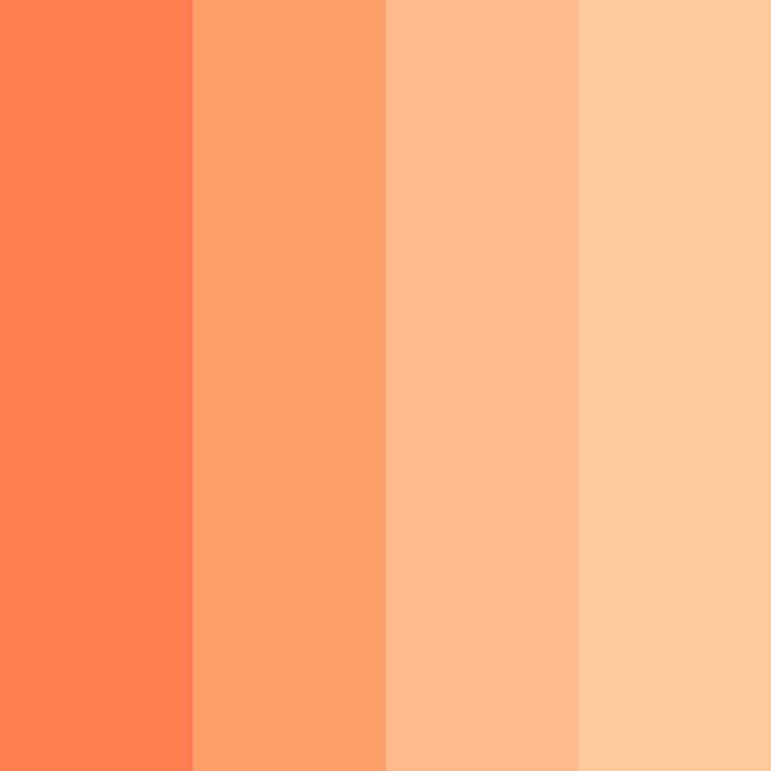 Download coral dreamscape color palette PNG image (square)