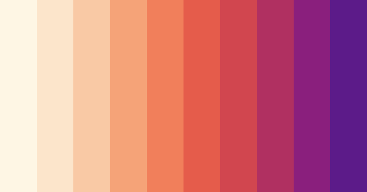 Download warm pink color palette PNG image (landscape)