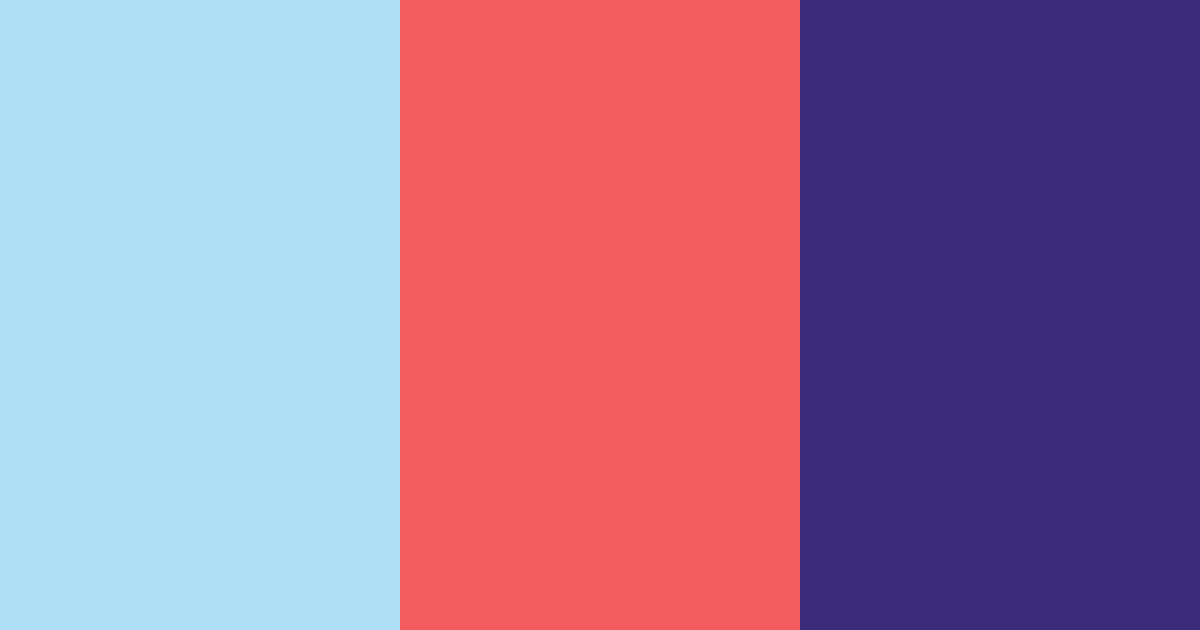 Download red and blue harmony color palette PNG image (landscape)