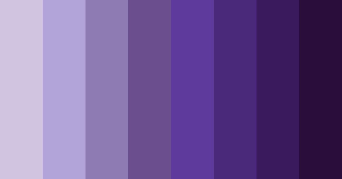 Download shades of purple color palette PNG image (landscape)