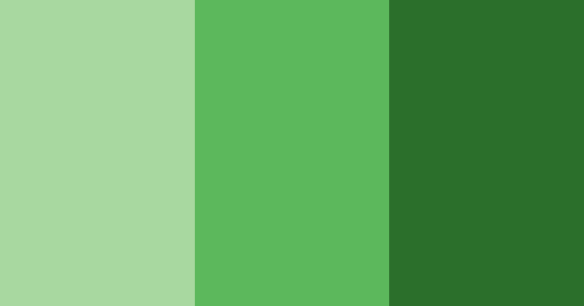 Download deep green shades color palette PNG image (landscape)