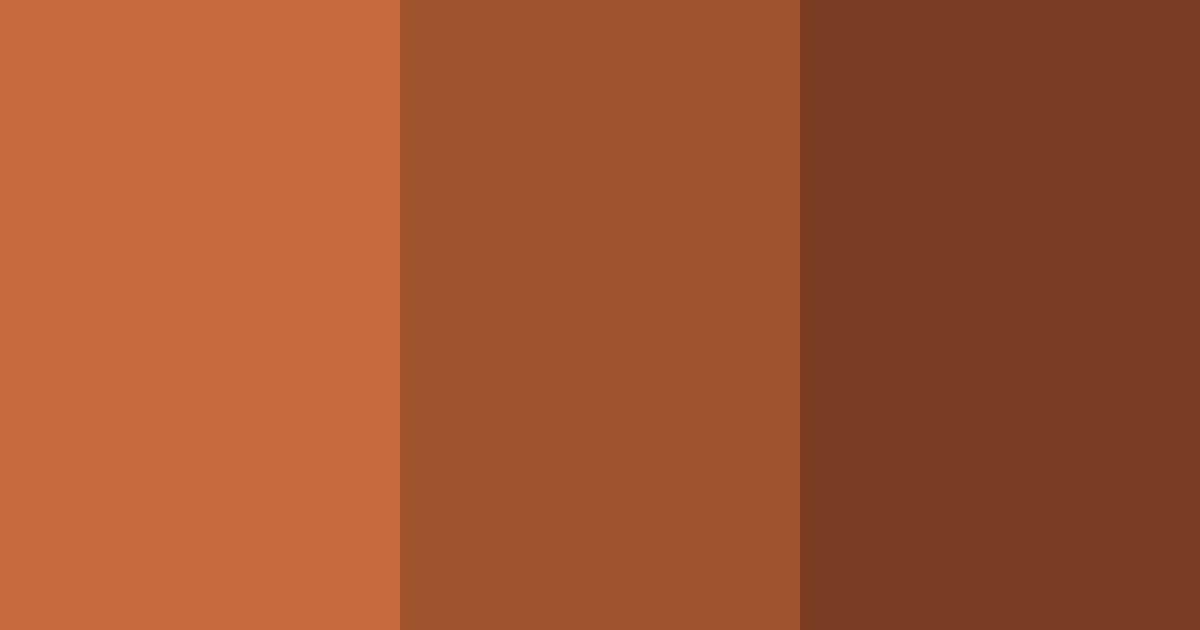Download dark copper orange color palette PNG image (landscape)