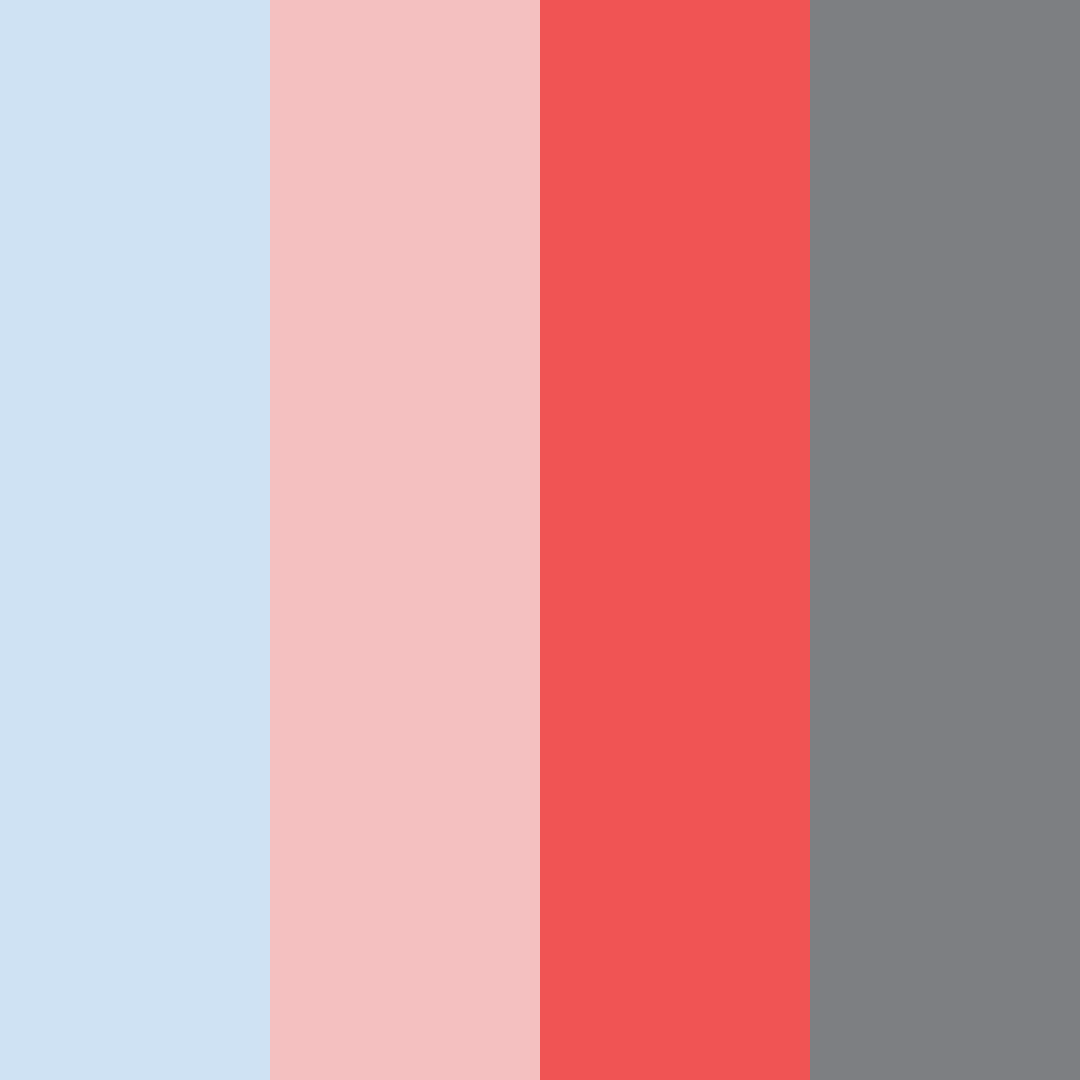 Download frosted blossoms color palette PNG image (square)