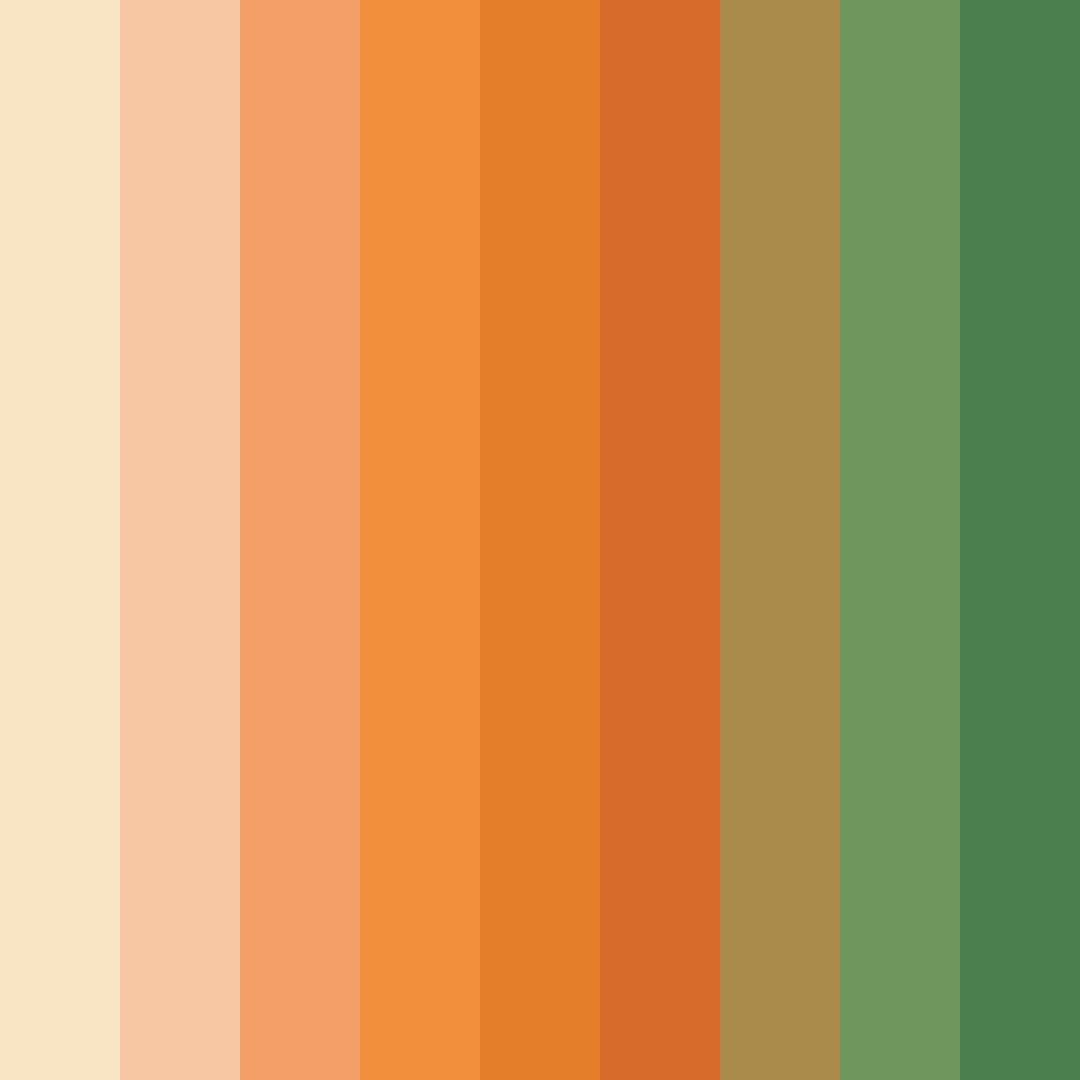 Download harvest harmony color palette PNG image (square)