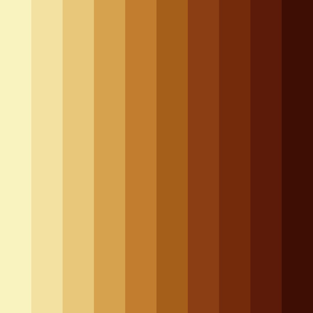 Download brown sunset color palette PNG image (square)