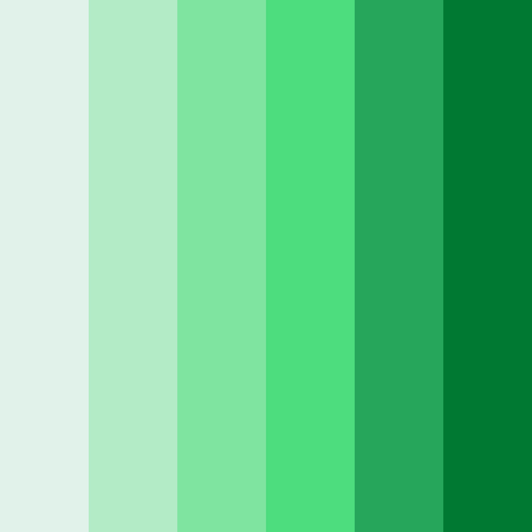 Download verdant symphony color palette PNG image (square)