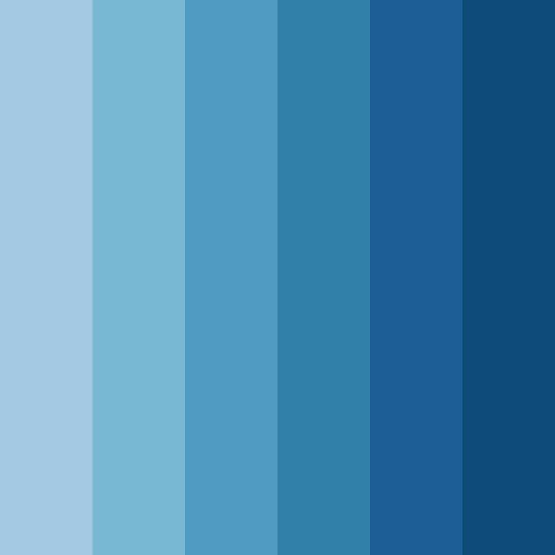 Download calm blue color palette PNG image (square)