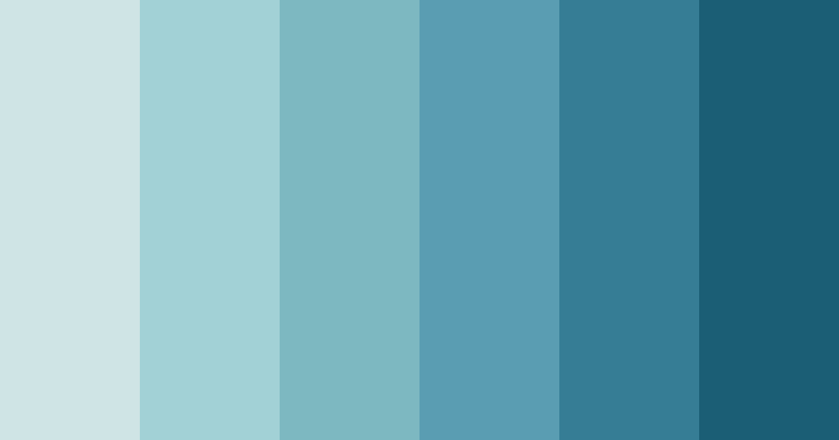 Download aqua serenity color palette PNG image (landscape)