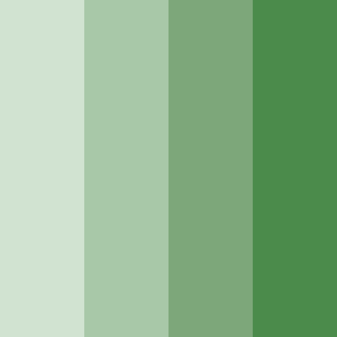 Download sage green shades color palette PNG image (square)