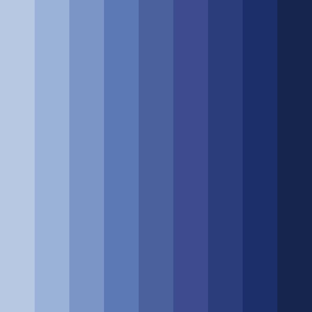 Download blue jean color palette PNG image (square)