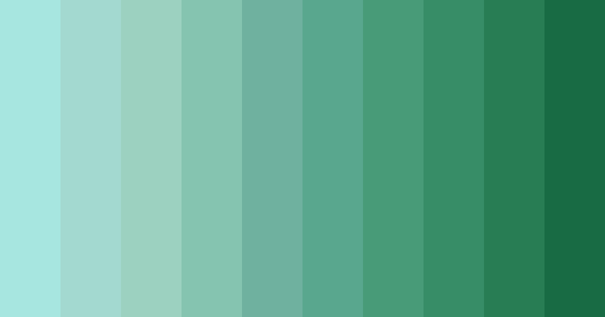 Download mint blue light color palette PNG image (landscape)