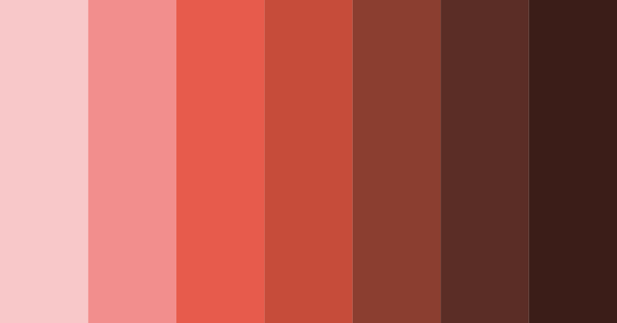 Download strawberry red & warm brown harmony color palette PNG image (landscape)