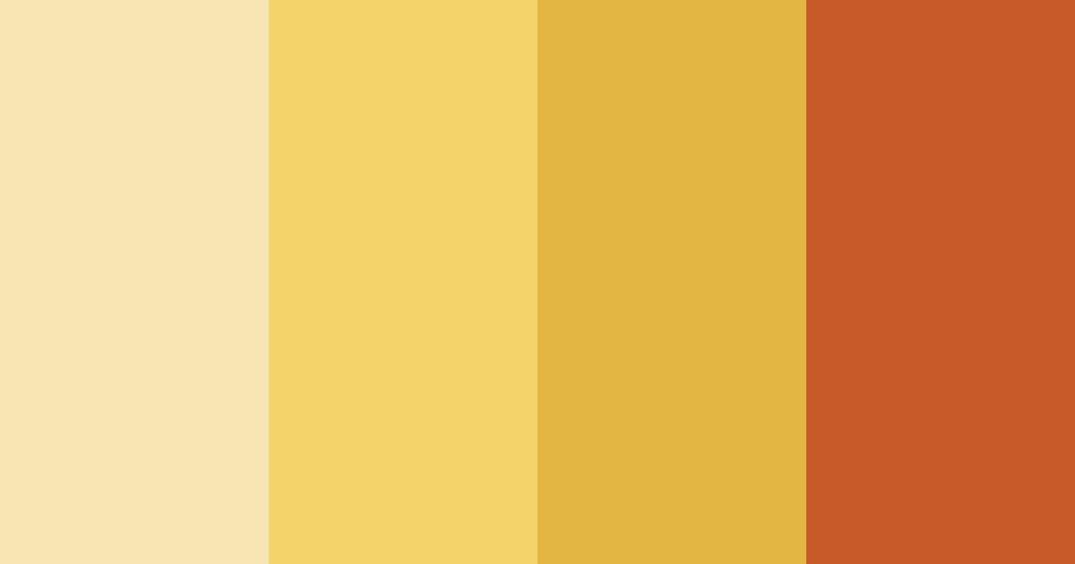 Download golden autumn color palette PNG image (landscape)