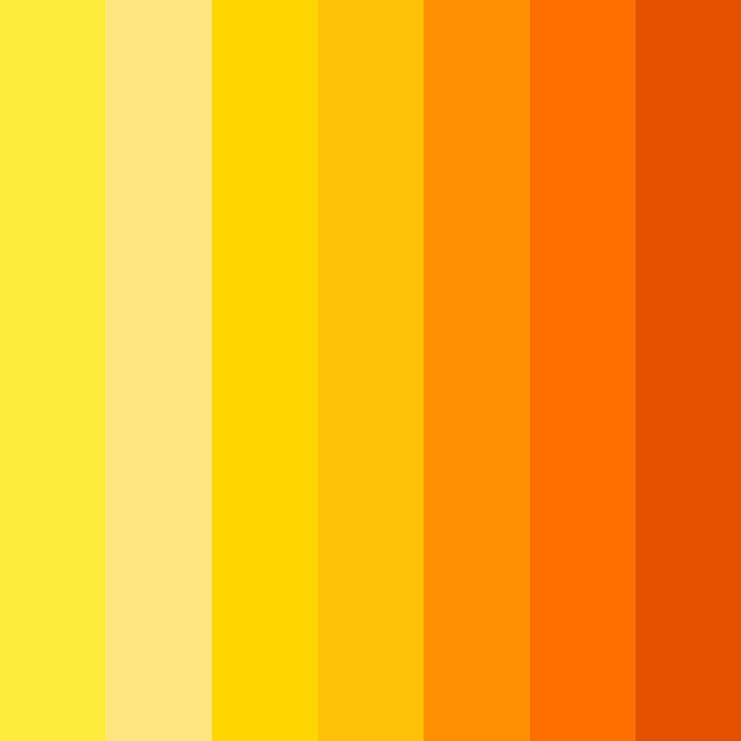 Download golden sunset harmony color palette PNG image (square)