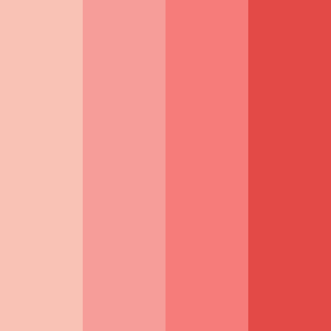 Download coral blush dreams color palette PNG image (square)