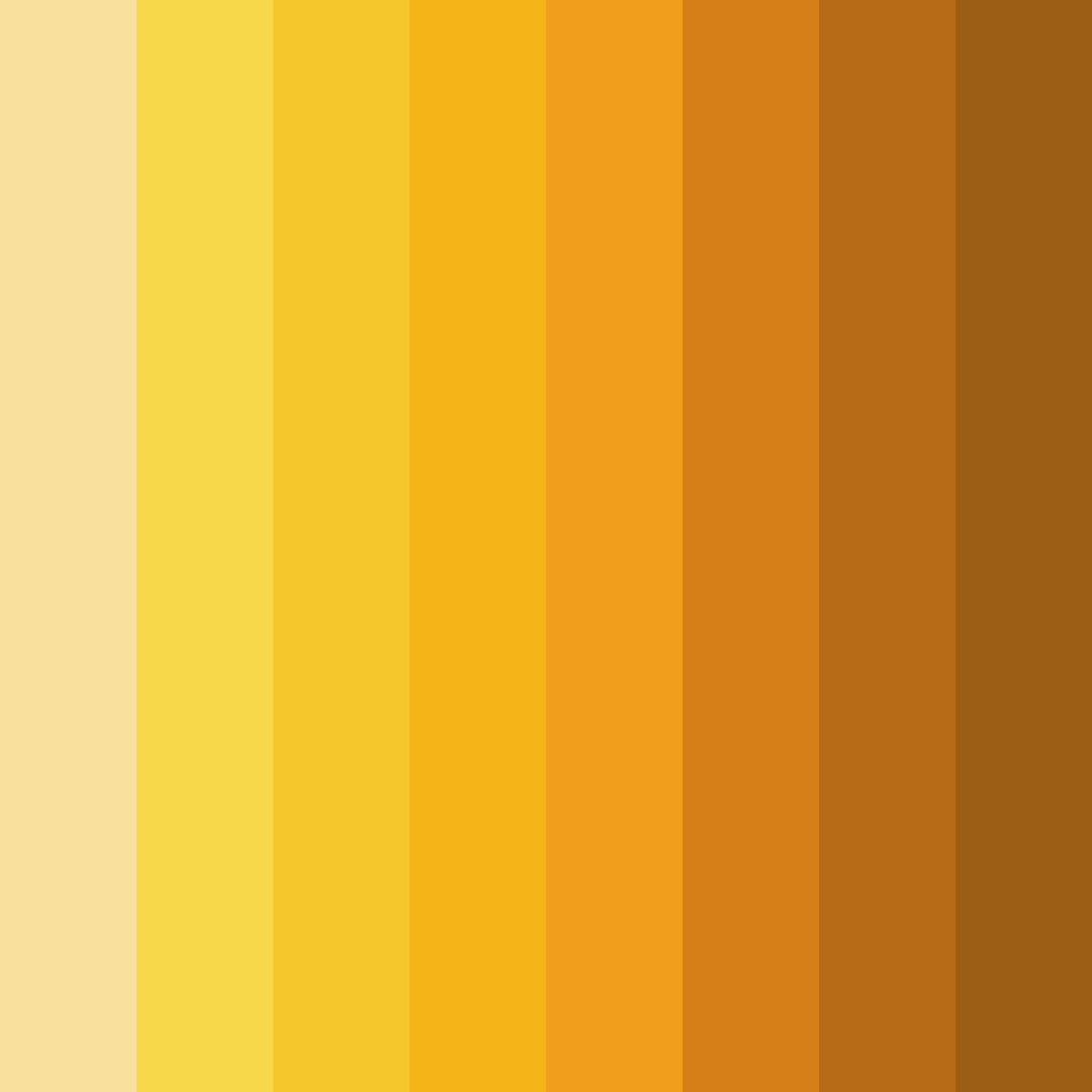 Download sunshine yellow color palette PNG image (square)