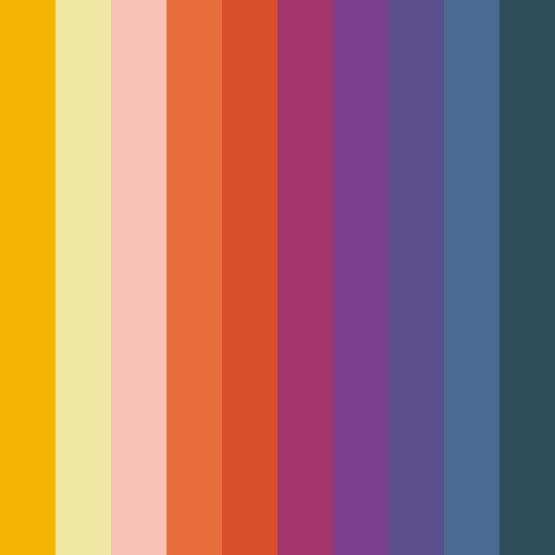 Download vintage yellow color palette PNG image (square)