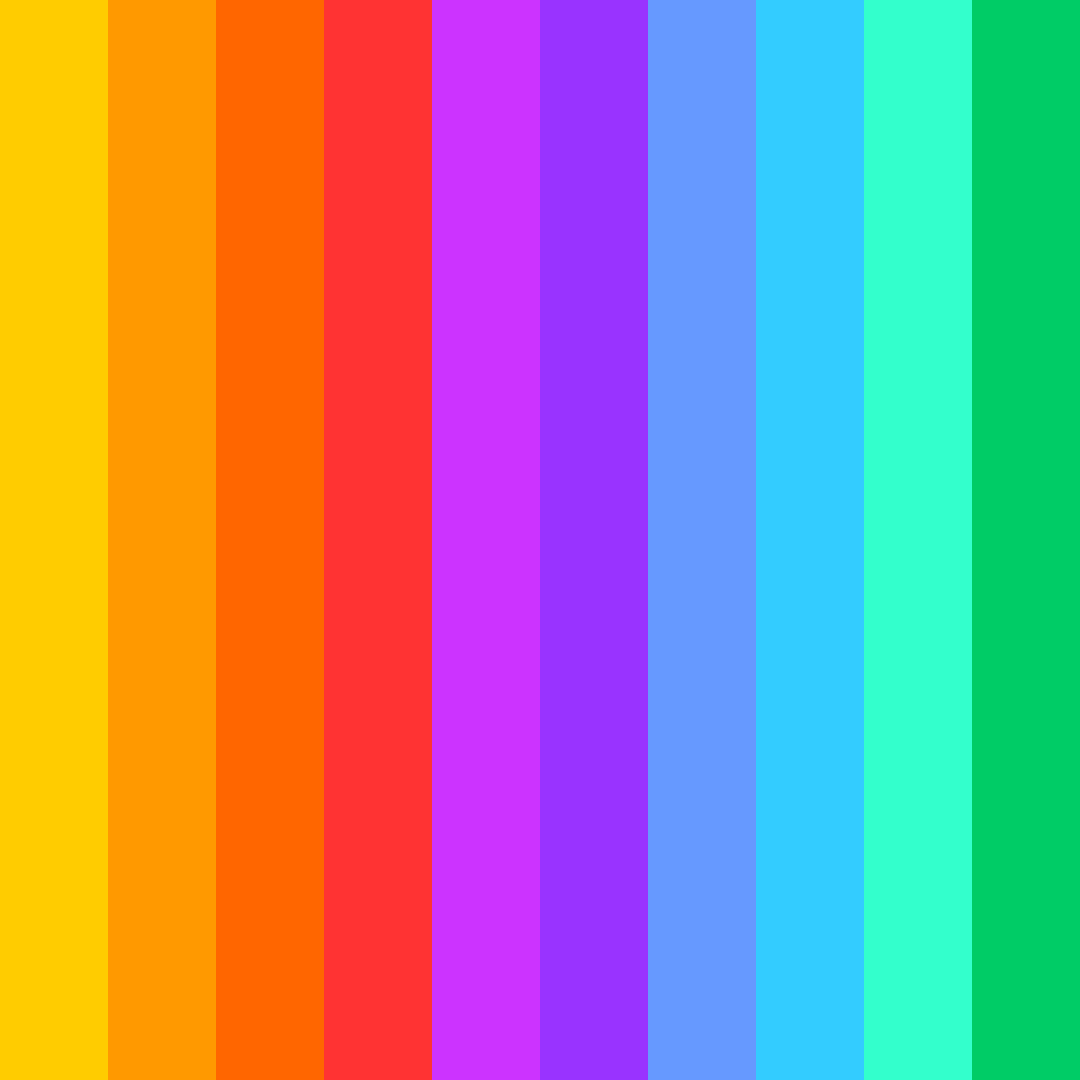 Download vibrant spectrum color palette PNG image (square)