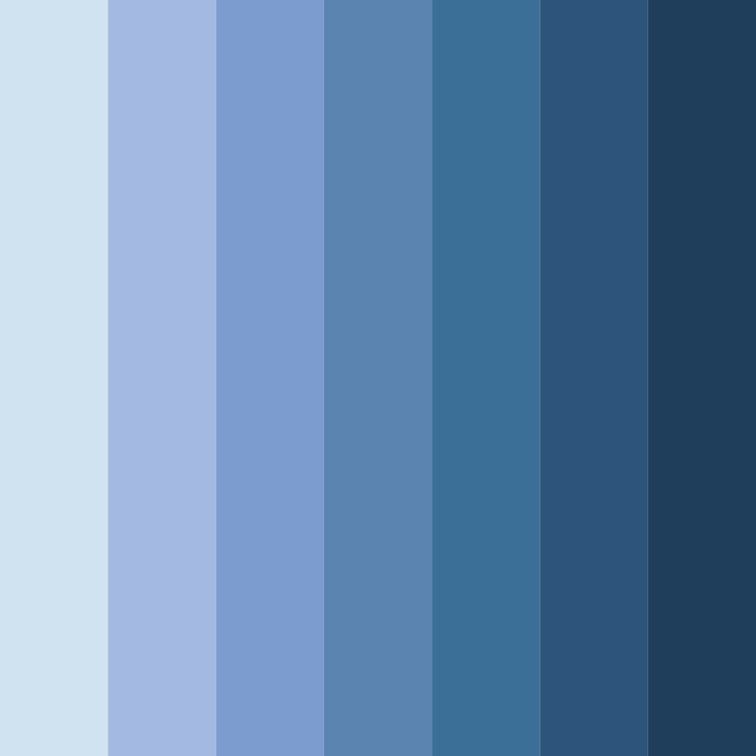 Download serenity in blue color palette PNG image (square)