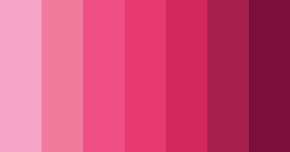 Download blushing blossoms color palette PNG image (landscape)
