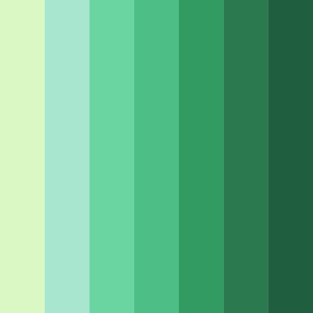 Download verdant embrace color palette PNG image (square)