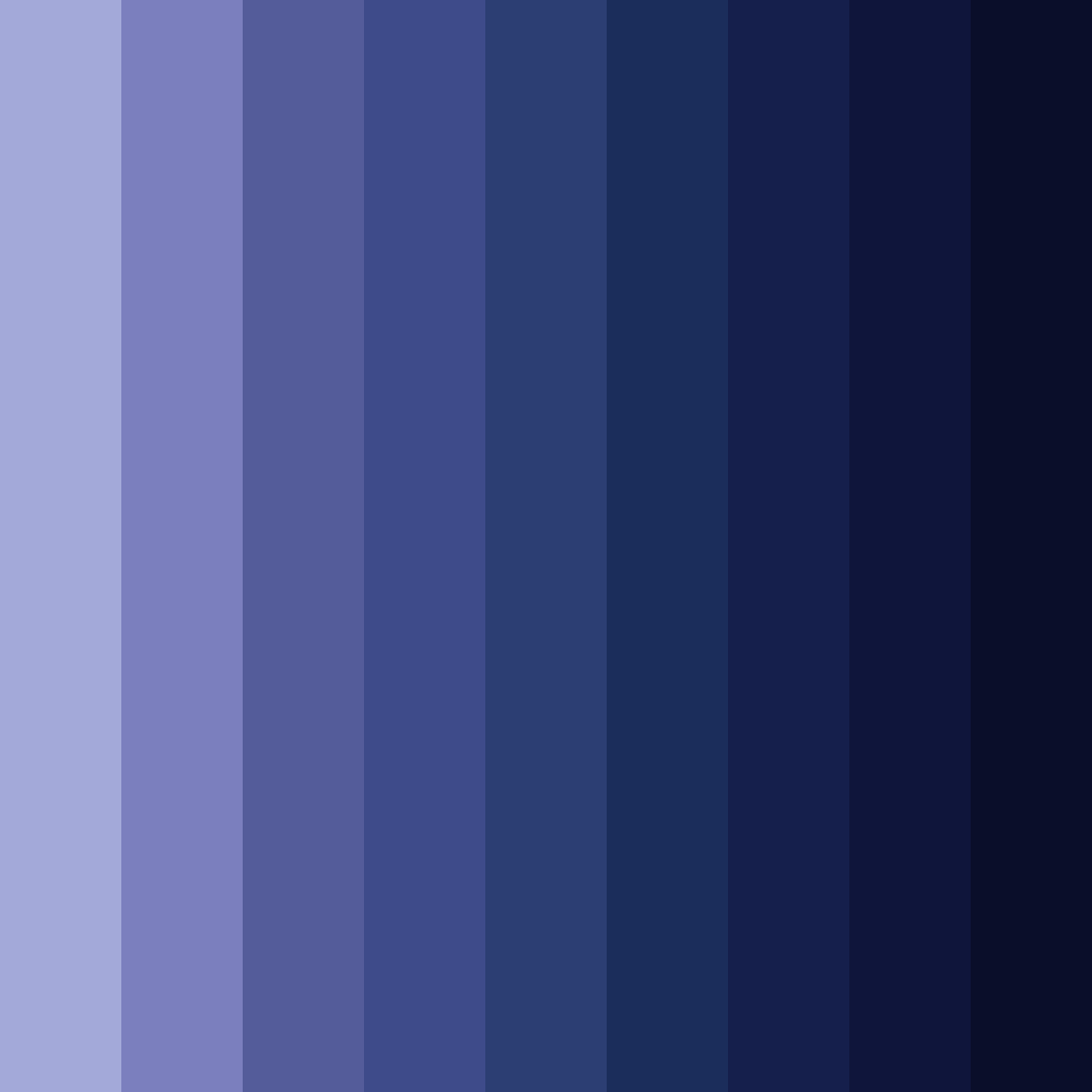 Download midnight blue harmony color palette PNG image (square)