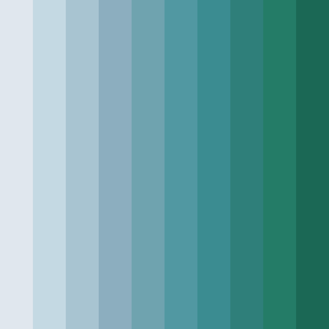 Download teal morning fog color palette PNG image (square)