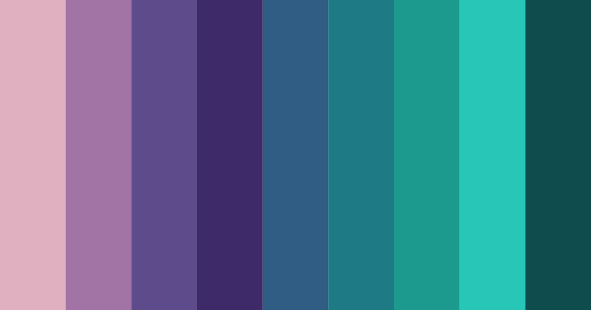 Download regal gemstone symphony color palette PNG image (landscape)
