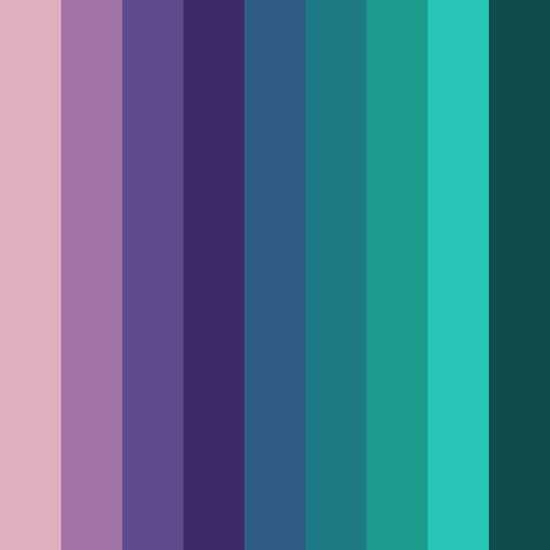 Download regal gemstone symphony color palette PNG image (square)