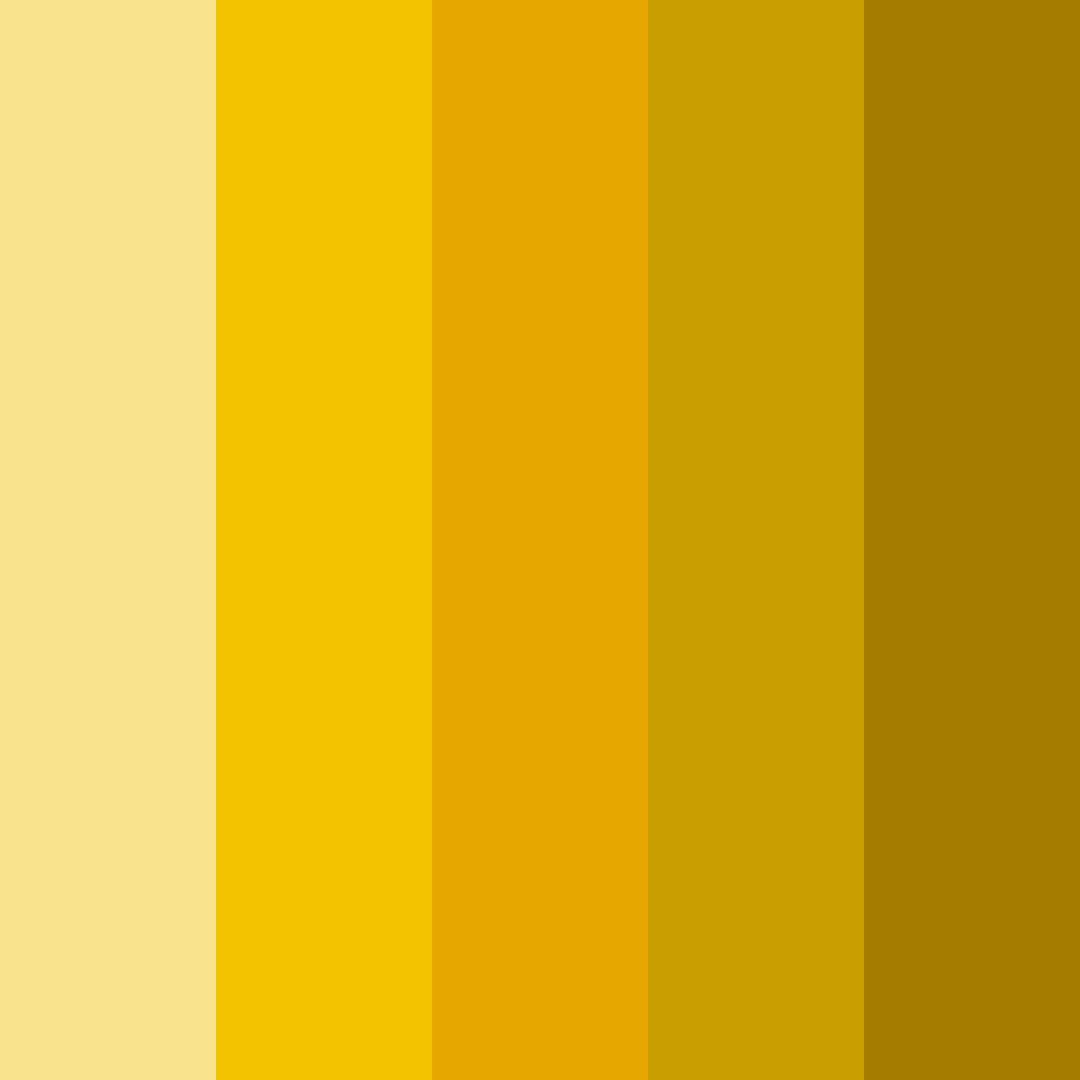 Download golden yellow color palette PNG image (square)