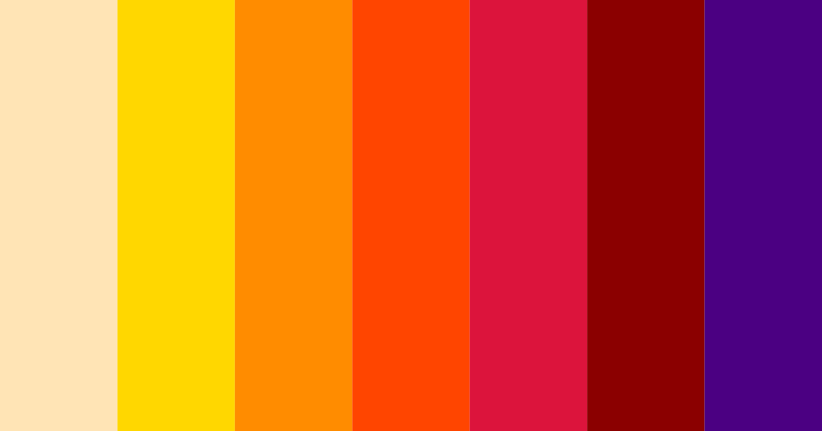 Download warm orange color palette PNG image (landscape)