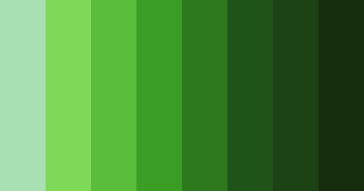 Download green stake color palette PNG image (landscape)