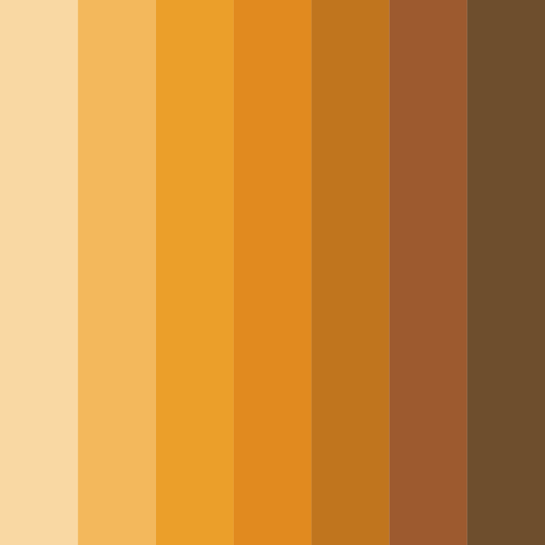Download golden sunset color palette PNG image (square)