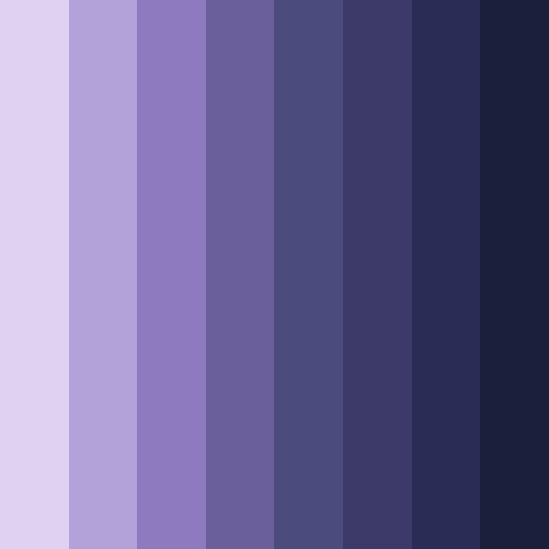 Download shades of purple blue color palette PNG image (square)