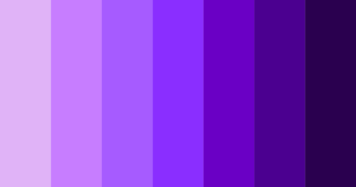 Download dark neon violet color palette PNG image (landscape)