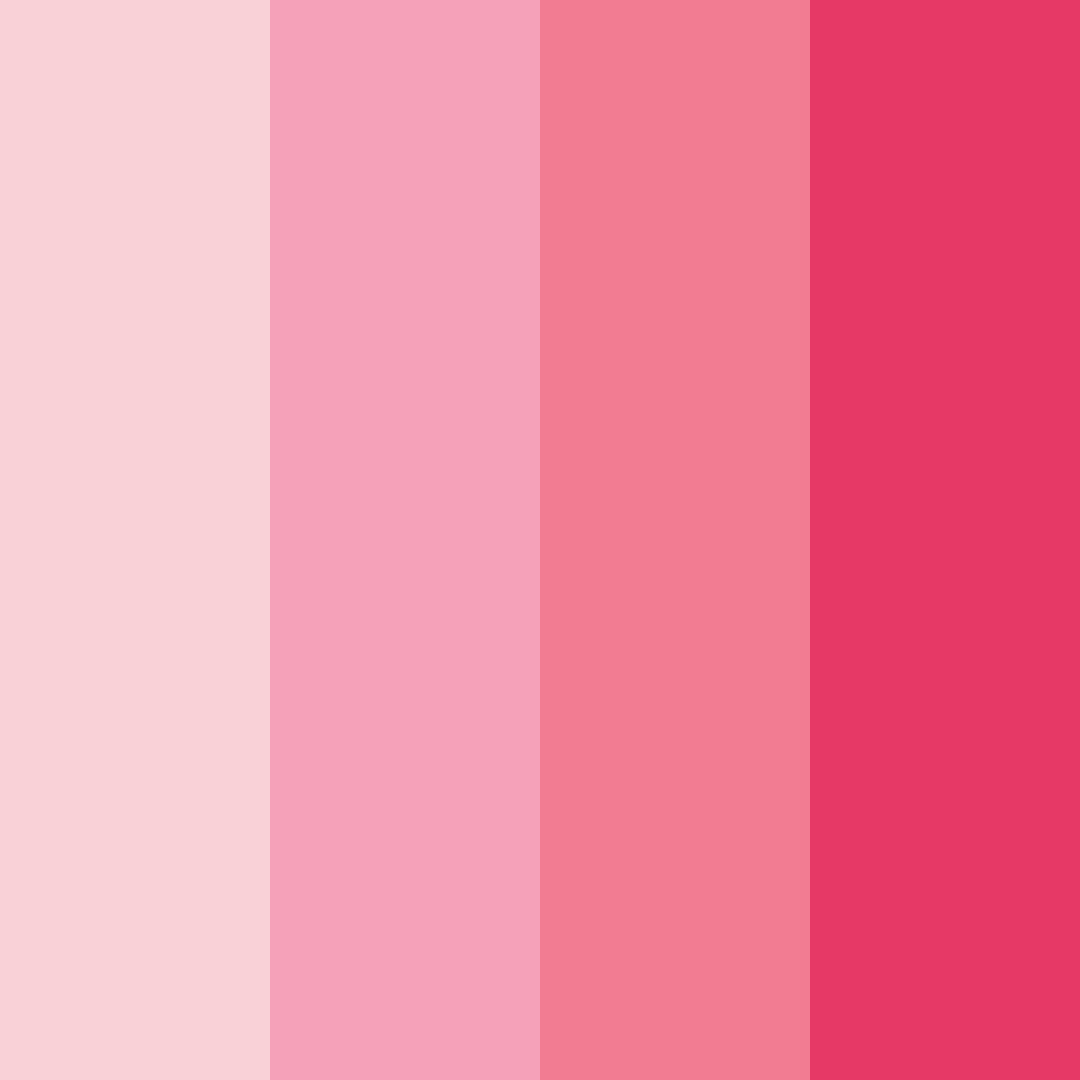 Download soft pink shades color palette PNG image (square)