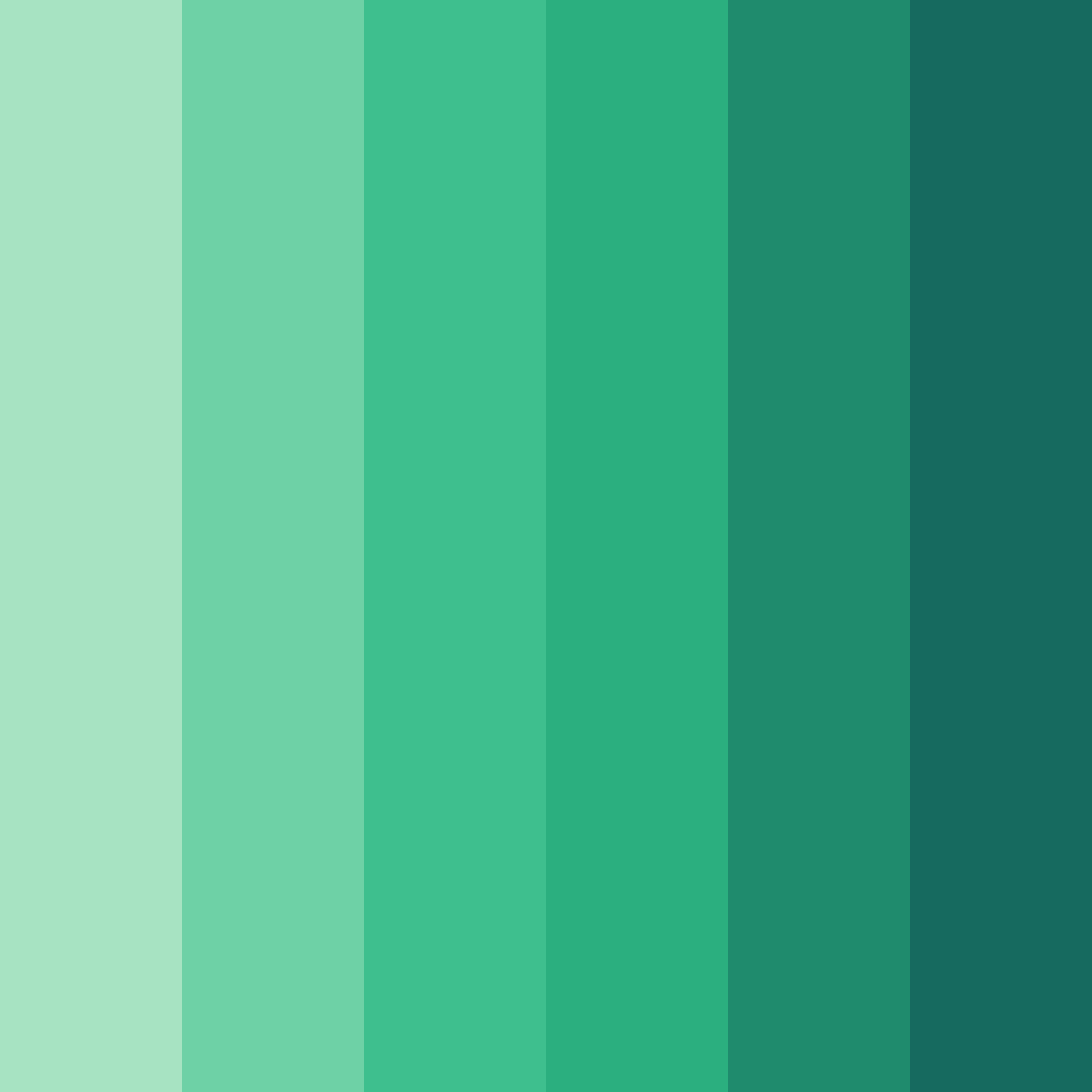 Download emerald oasis color palette PNG image (square)