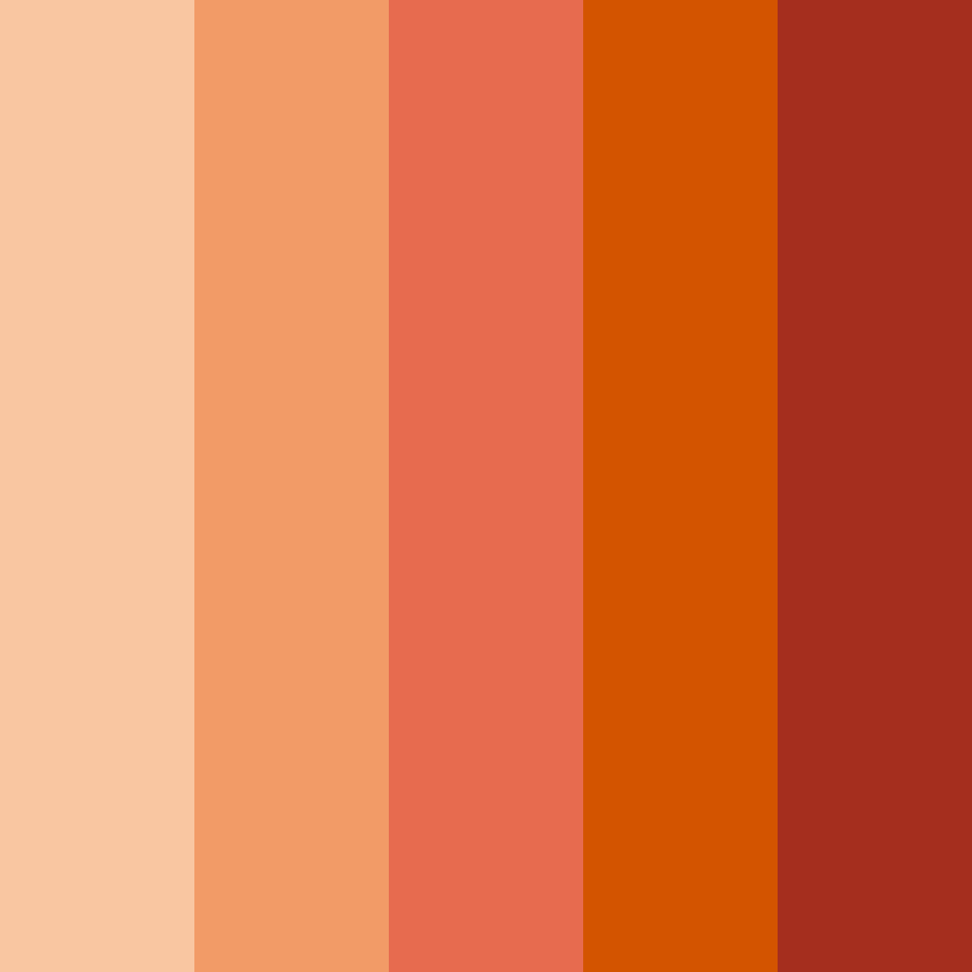 Download autumn ember delight color palette PNG image (square)